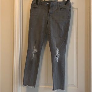 Old Navy Distressed Grey Jeans